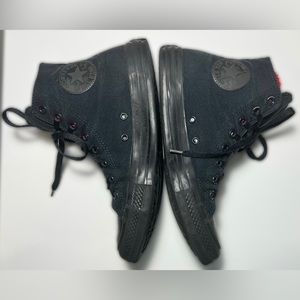 Converse Chuck Taylor All Star Classic High Top Black On Black Sneakers